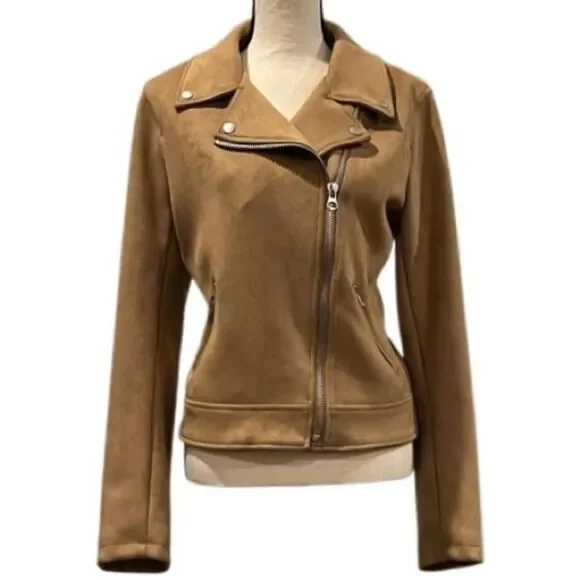 Torrid Faux Suede Stretch Moto Jacket- minor flaw - Picture 2 of 12